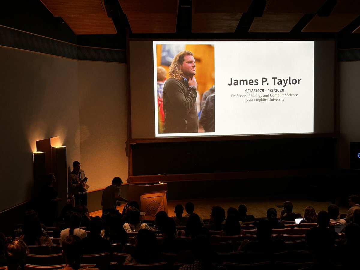 Touching (and bittersweet) to see Anton Nekrutenko giving a nod to @jxtx and the James Taylor Foundation, who are providing 6 scholarships to #BoG23