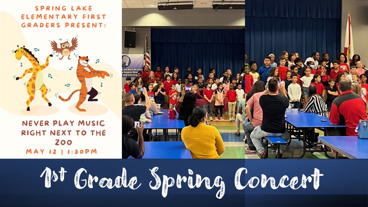 SpringLakeSCPS's tweet image. Our K-2 students gave a fabulous performance during their Spring Concert today! 🎶