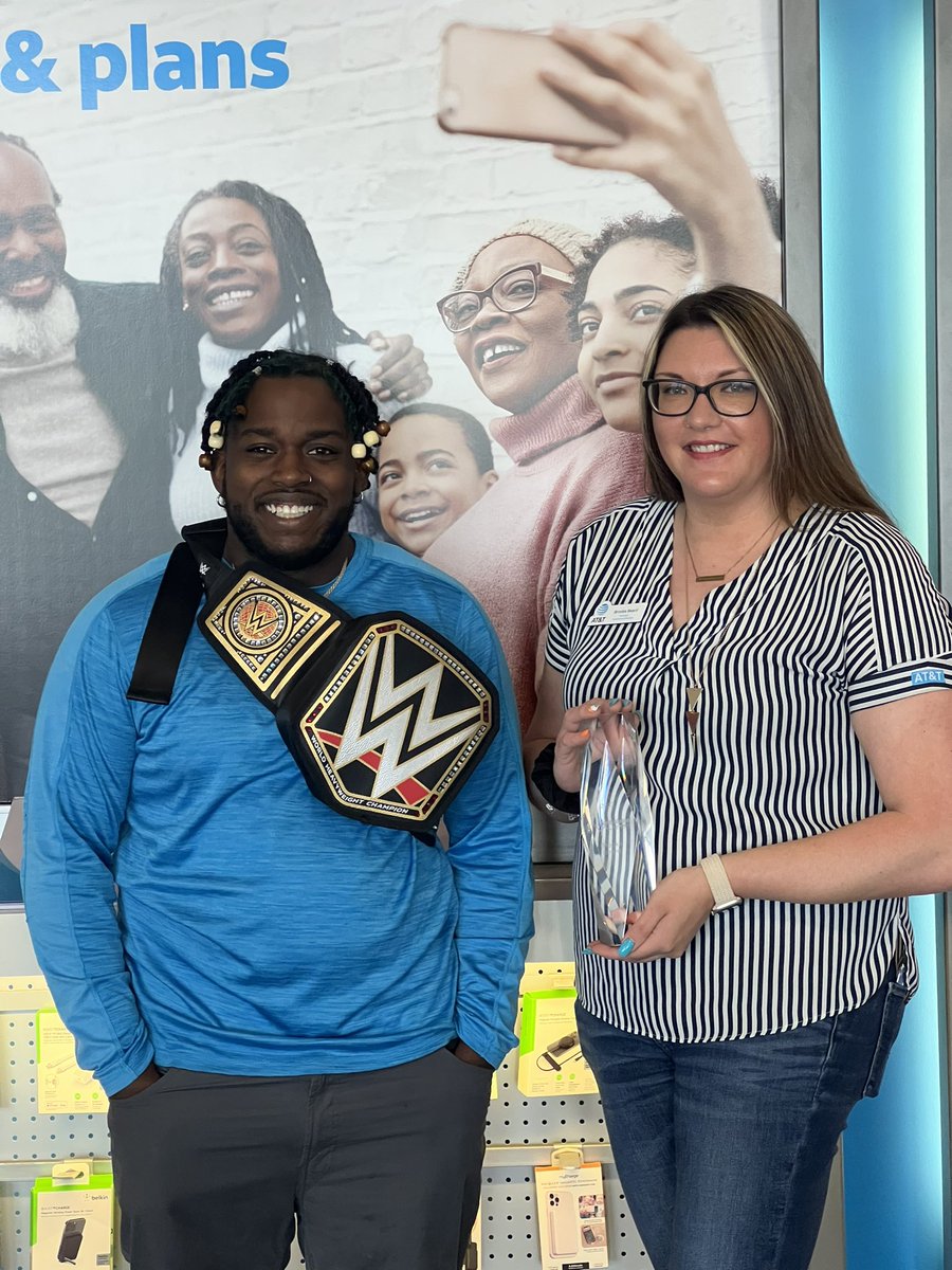 Big shout out to <a href="/bnbeard91/">Brooke Watson</a> and <a href="/TaylorPantaja/">Taylor Pantaja</a> from THE Chambersburg for not only finishing #1 in the district but #1 in all of Portables for the month of April! The belt has a new home! @attportables <a href="/DViechnicki/">Dan Viechnicki</a> @ATTPortablesEVD