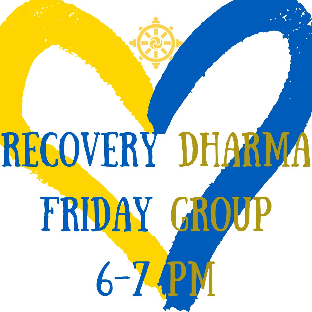 DharmaClctive's tweet image. 𑁍 Friday 6 - 7 pm: Hybrid Recovery Dharma meets to apply Buddhist principles and practices to the suffering of addiction and addictive behavior. Open to anyone interested in recovery of all kinds.
𑁍 buff.ly/3DRmM5P

#peersupport #TakeRefuge #addiction