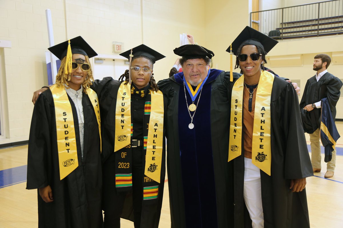 GaSouthwestern's tweet photo. Happy graduation day! We're so thankful that we were able to celebrate our Spring 2023 graduates today. It's been quite the journey, but these students have worked hard and truly persevered to earn their degrees. Congratulations, Hurricanes! π #GSWgrad https://t.co/j4dXgPAcXz