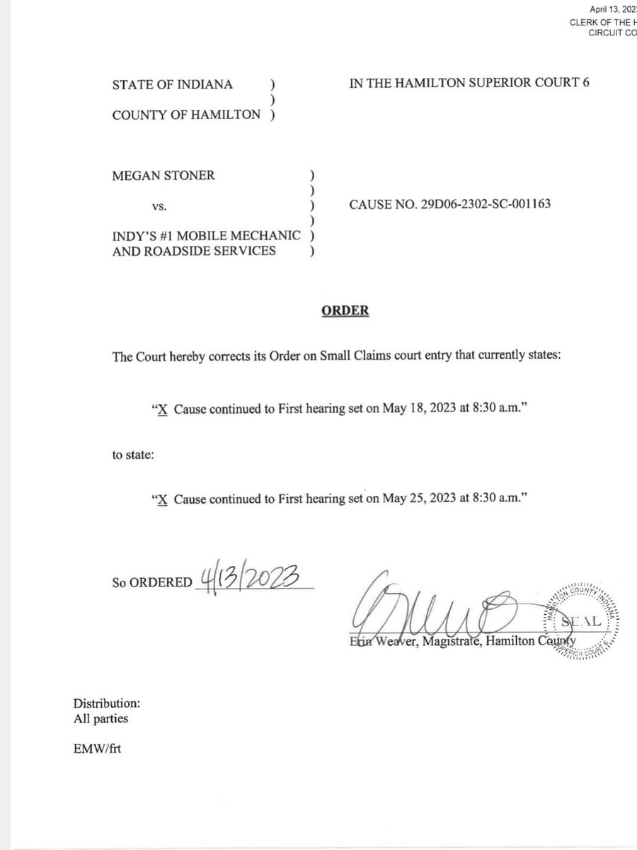 ChloeAnagnos's tweet photo. Megan Stoner has requested to leave the state May 24-26, yet has a hearing on May 25. 

Unless she can attend virtually, all of this just doesn’t really track. https://t.co/sgju7RV2Kc