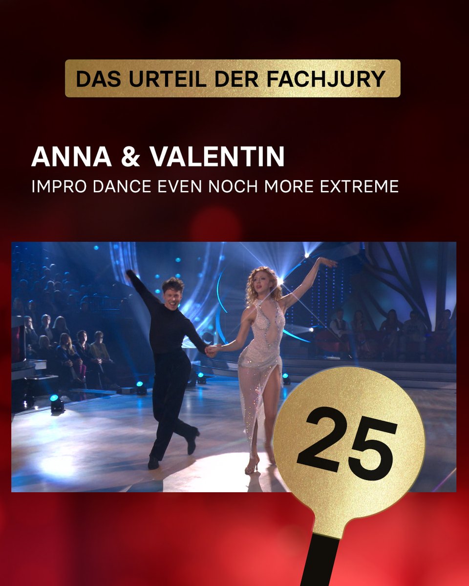 RTL_com's tweet photo. Hut ab! Anna & Valentin eröffnen die Impro Dance Even Noch More Extreme-Runde mit einer eleganten Rumba. 🥰#LetsDance #RTL #AnnaErmakova #ValentinLusin #ImproDance #Tanzshow https://t.co/sMp9TWEXMs