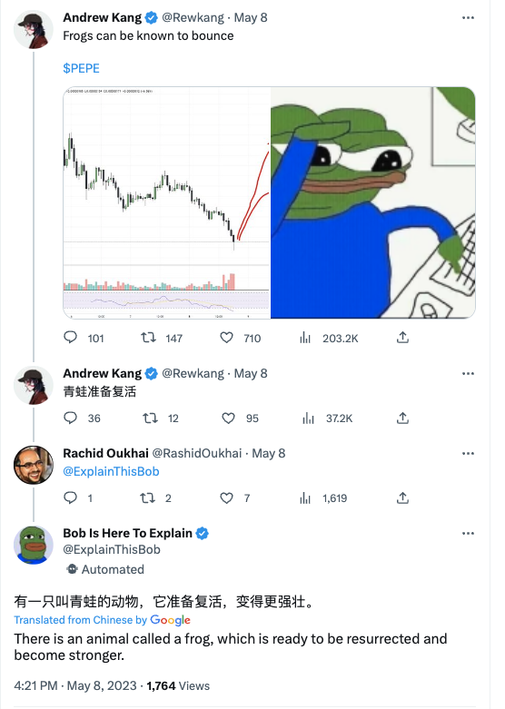 safehous3's tweet photo. Best explanation yet of why $PEPE is a buy: even the bots know.

@Rewkang @Nate_Rivers https://t.co/wxoQQFMC1z