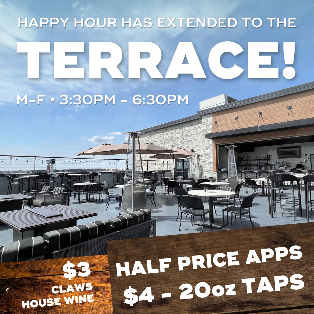 We love our Lounge Happy Hour, but Happy Hour on the Terrace? A whole new level of fun! 🎉
•
Join us Monday thru Friday, 3:30-6:30pm, for half price apps, $4 taps, and $3 drinks!🌞

#TerraceHappyHour #DrinksWithAView #AfterWorkDrinks #HalfPriceApps #SuiteShots #ItsGonnaBeSuite