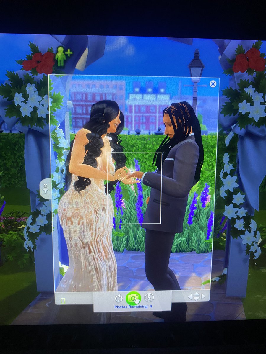 Not my sims getting Married after having 4 kids together. 🥰 
#TheSims4 #Sims4CAS
