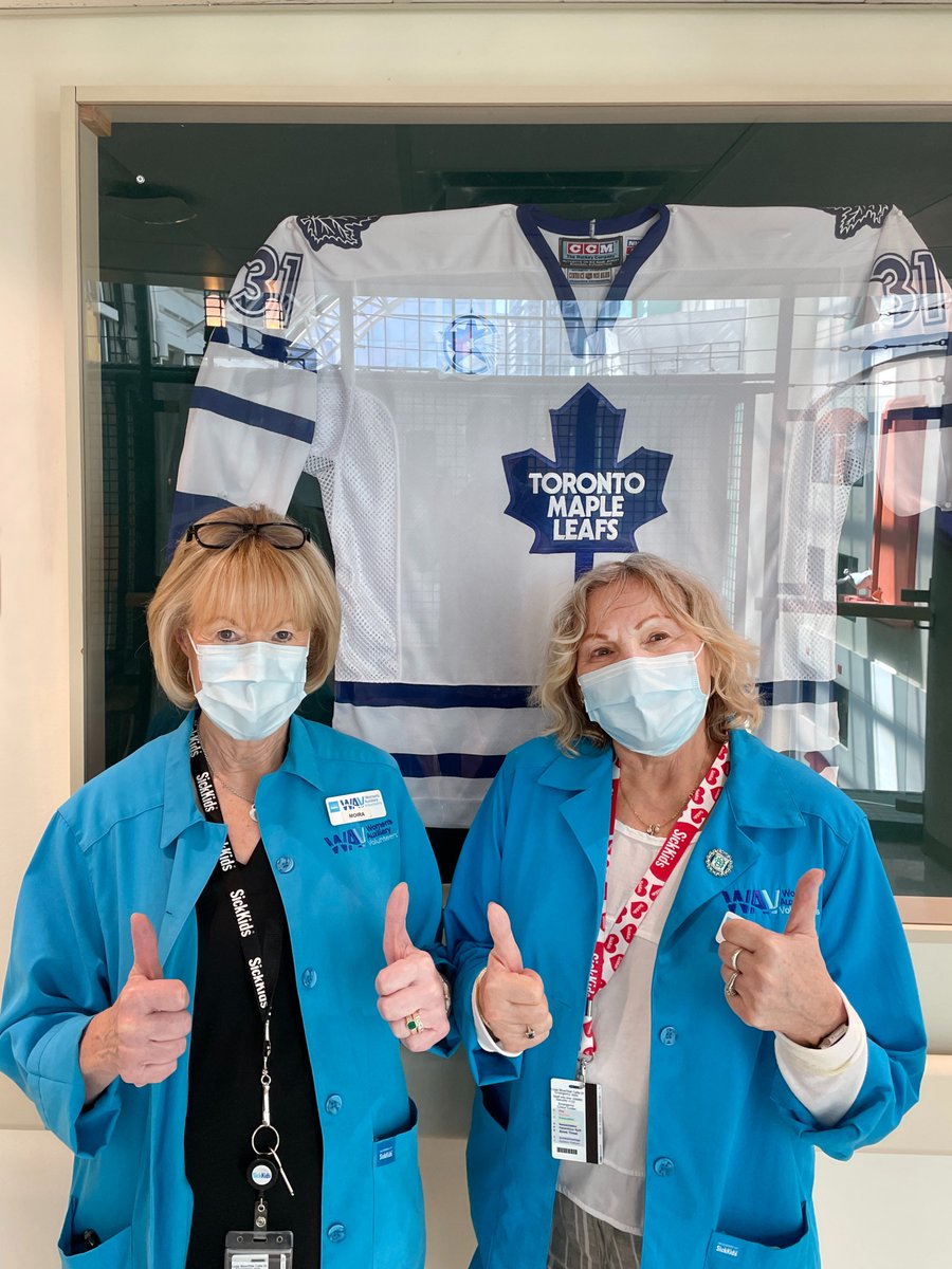 SickKidsNews's tweet photo. Check it out @mapleleafs! Patients, families, staff and volunteers are cheering you on for tonight's BIG game. We beLEAF in you! #GoLeafsGo #LeafsForever https://t.co/MtVSMjK2R6