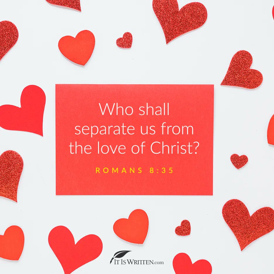 itiswritten's tweet photo. 💝 No one can separate you from Christ’s love. 

#love #separate #heart #new #forever #faithful #hope #faith #mercy #forgiveness #itiswritten #verseofth #inspirational #salvation #God #Jesus #HolySpirit #Christ #blessed #goodnews #gospel #Bible #photooftheday #scripture #iiw https://t.co/1LHY7CyJdq