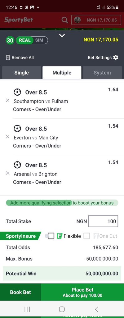 Smart6ix9's tweet photo. Sportybet Code 🔥🔥

     Over8.5 CornerKick Stats 🔥

              185k Odds!!! 

    #100 gives 50million 💰💰

🚨Join &amp; get code here👇👇👇
Sportybet Code 🔥🔥

https://t.co/f7X87yRPtd

https://t.co/f7X87yRPtd

Game starts today and end on Sunday. Join very fast for code https://t.co/GOrEt2O5fZ