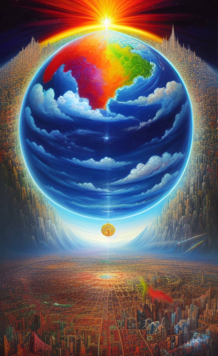 AlberichChilion's tweet photo. "Go to, let us go down, and there confound their language, that they may not understand one another's speech. So the LORD scattered them abroad from thence upon the face of all the earth: and they left off to build the city." - Genesis 11:7-8 Pt. 2 #Aiart #TheBible #AiArtwork https://t.co/KFkgK4Fxxm
