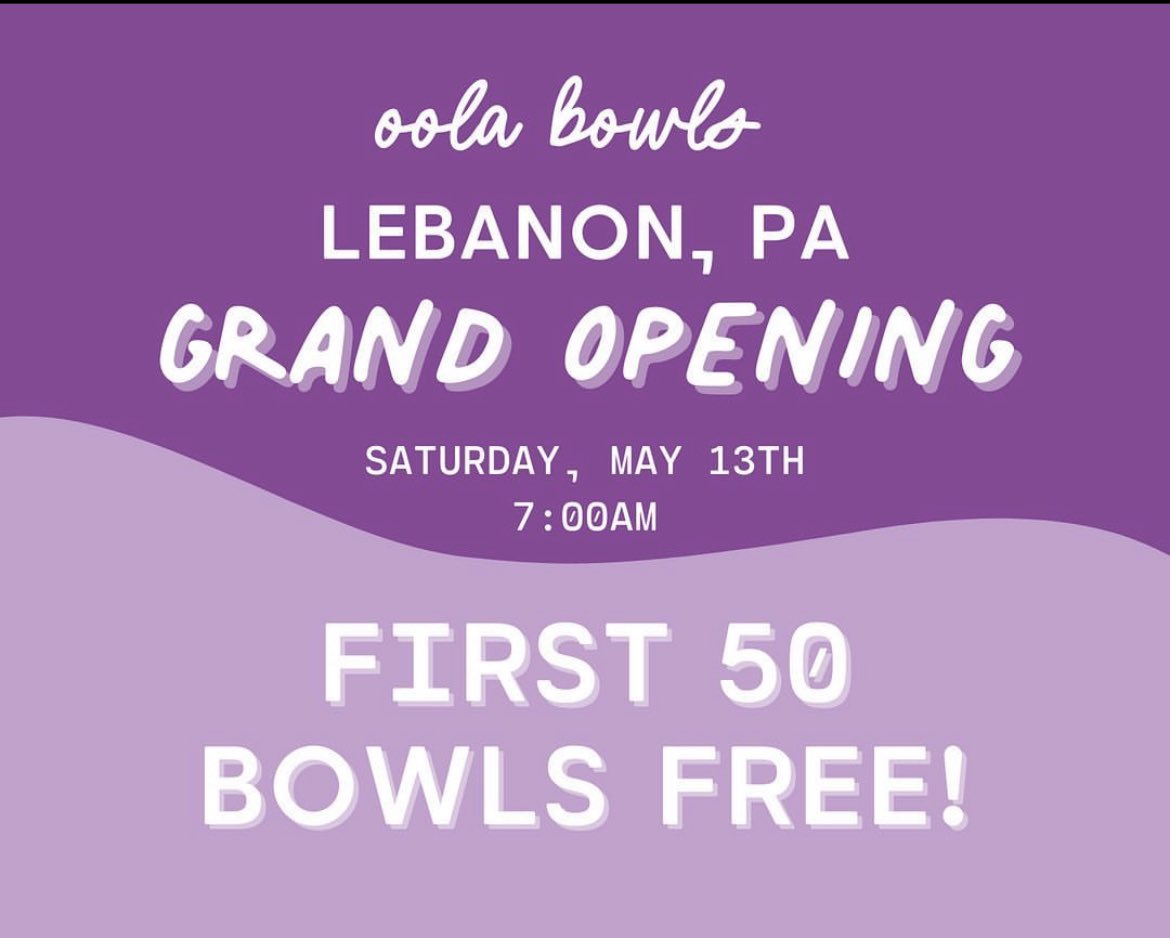 creationbyrosie's tweet photo. Oola Bowls Grand Opening in Lebanon, Pa! Check it out! @OolaBowls #balloons #grandopening #oolabowls #lebanon #ballooncolumns #balloondecor #eventdecor https://t.co/ilZ5cqmkub