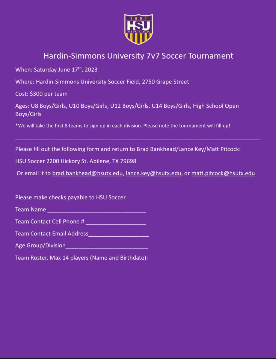 7v7 Tournament
Play like Champions!!

🗓️ June 17, 2023
📍 The Grape, 2750 Grape St