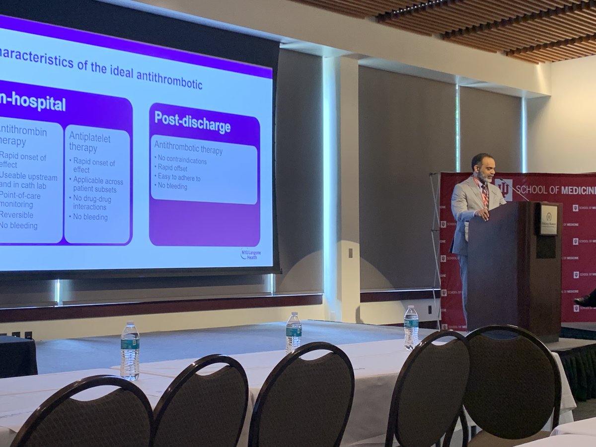 Great day-1 of IU Krannert Symposium led by @HeartDocSubha, @DickKovacs, and @rohandkumar1. SotA talks on anti-plt and bleeding by @Drroxmehran and @SVRaoMD, hemorrhagic MI's by Robert Kloner, Michael Fishbein, and Rob Gropler. @ACCinTouch