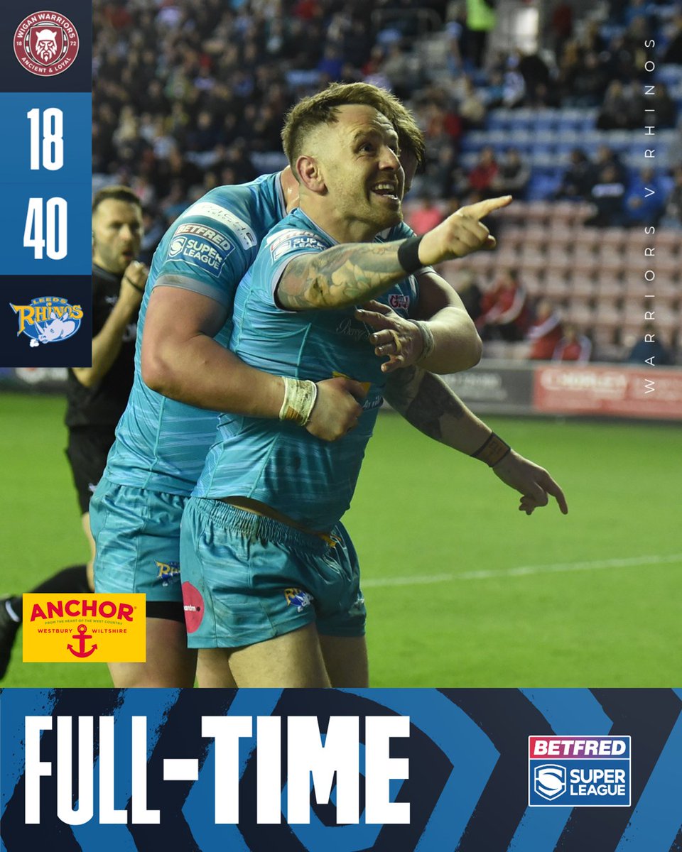 What a second half performance from the boys as we score six tries with twelve men on the field in a 40-18 win!
Thank you to all the fans that made the trip across tonight
🤝 In partnership #Anchor 
#ButtertheFoodButtertheMood