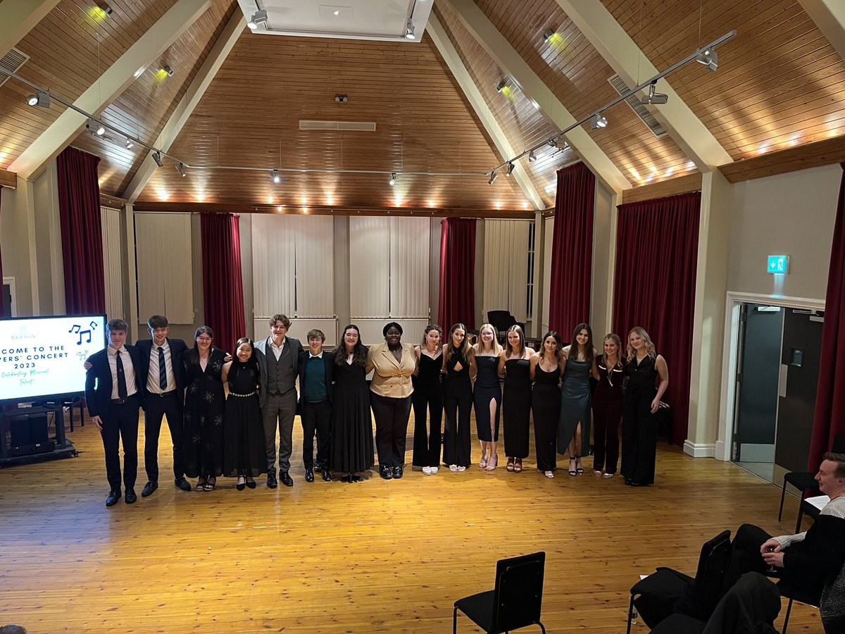 ReptonLife's tweet photo. An incredibly special evening with @ReptonMusic celebrating 🥳 our U6th musicians in the Leavers’ Concert 🎶. The pupils were superb and it was wonderful to see the mutual support on show. So many powerful and special performances. What an amazing show! A truly spectacular night! https://t.co/8AF9N44tr6