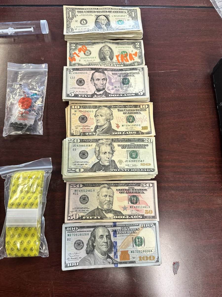 D5 CRU observed a suspicious vehicle at a motel located at 1960/290. The occupant had an open assault warrant and he was also in possession of 176 G of meth pills, fentanyl pills and $2,761 in cash. A second suspect was arrested for possessing 25.47 G of crystal meth!