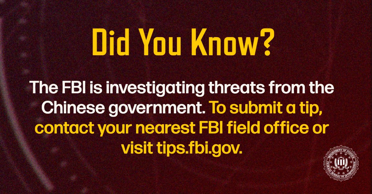 Fbi boston on twitter has an agent of the chinese government tried to