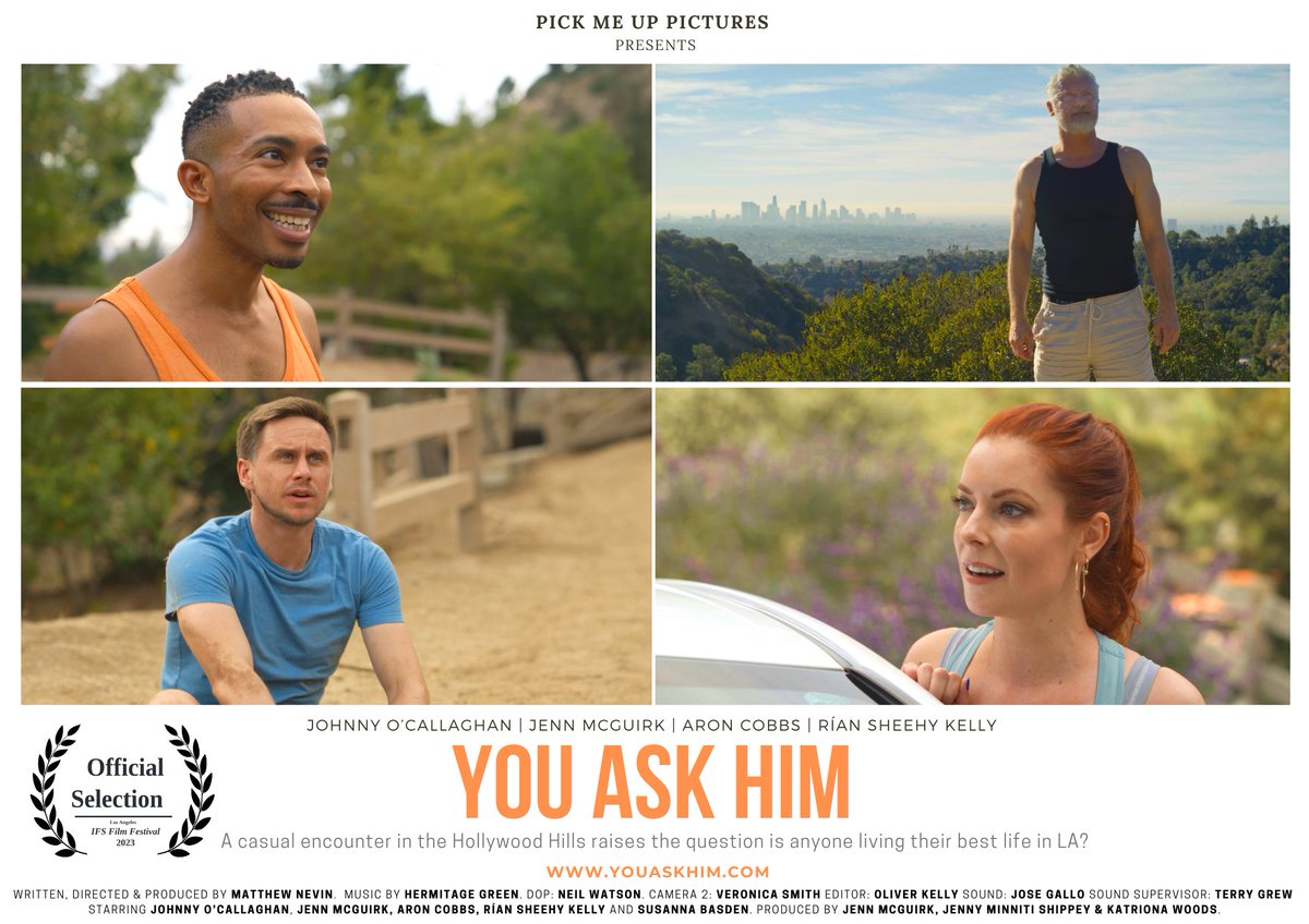 Pick Me Up Pictures (@pickmeuppics) on Twitter photo Excited to announce You Ask Him will have its world premiere at the <a href="/IFSfestivals/">IFS</a> this May 26th at 7pm at L.A. Live / Regal Cinema !
Tickets: eventbrite.com/e/los-angeles-…
Festival Info: ifsfilm.com
@MattNevin
@JennMcguirk
<a href="/Riansheehykelly/">Rían Sheehy Kelly</a>
<a href="/neil_director/">Neil Watson</a>
<a href="/ElectricJenny/">Jenny Minniti</a> Excited to announce You Ask Him will have its world premiere at the <a href="/IFSfestivals/">IFS</a> this May 26th at 7pm at L.A. Live / Regal Cinema !
Tickets: eventbrite.com/e/los-angeles-…
Festival Info: ifsfilm.com
@MattNevin
@JennMcguirk
<a href="/Riansheehykelly/">Rían Sheehy Kelly</a>
<a href="/neil_director/">Neil Watson</a>
<a href="/ElectricJenny/">Jenny Minniti</a>