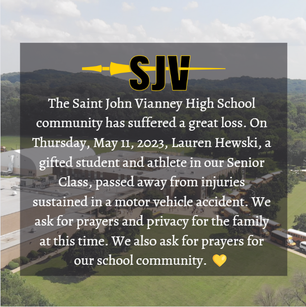 Saint John Vianney High School (@SJVHS) on Twitter photo 2023-05-12 20:58:12