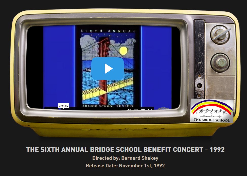 Bridge School Benefit Concert 1992 neilyoungarchives.com/movietone/8196… @NeilYoungNYA @PearlJam @eltonofficial #JamesTaylor @sammyhagar @Shawn_Colvin