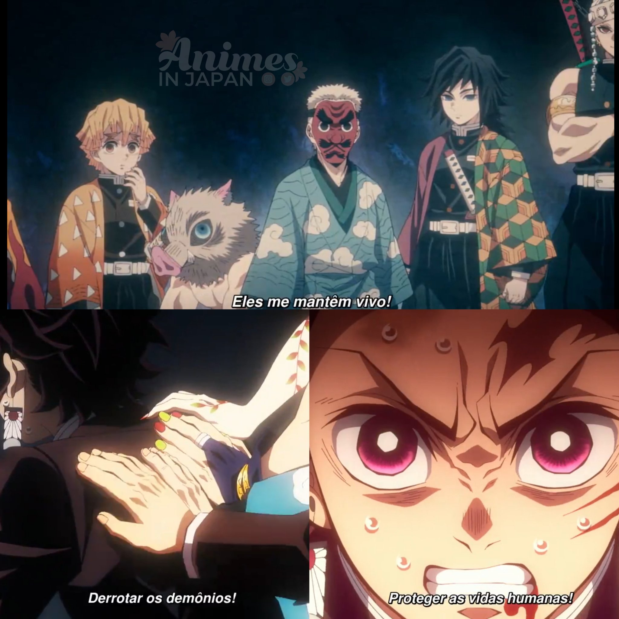 Animes In Japan 🎄 on X: RECEBA! 🤣 Anime: Demon Slayer: Kimetsu no Yaiba:  Katanakaji no sato-hen. #PrimaveraNaAIJ 🌸 #鬼滅の刃  /  X