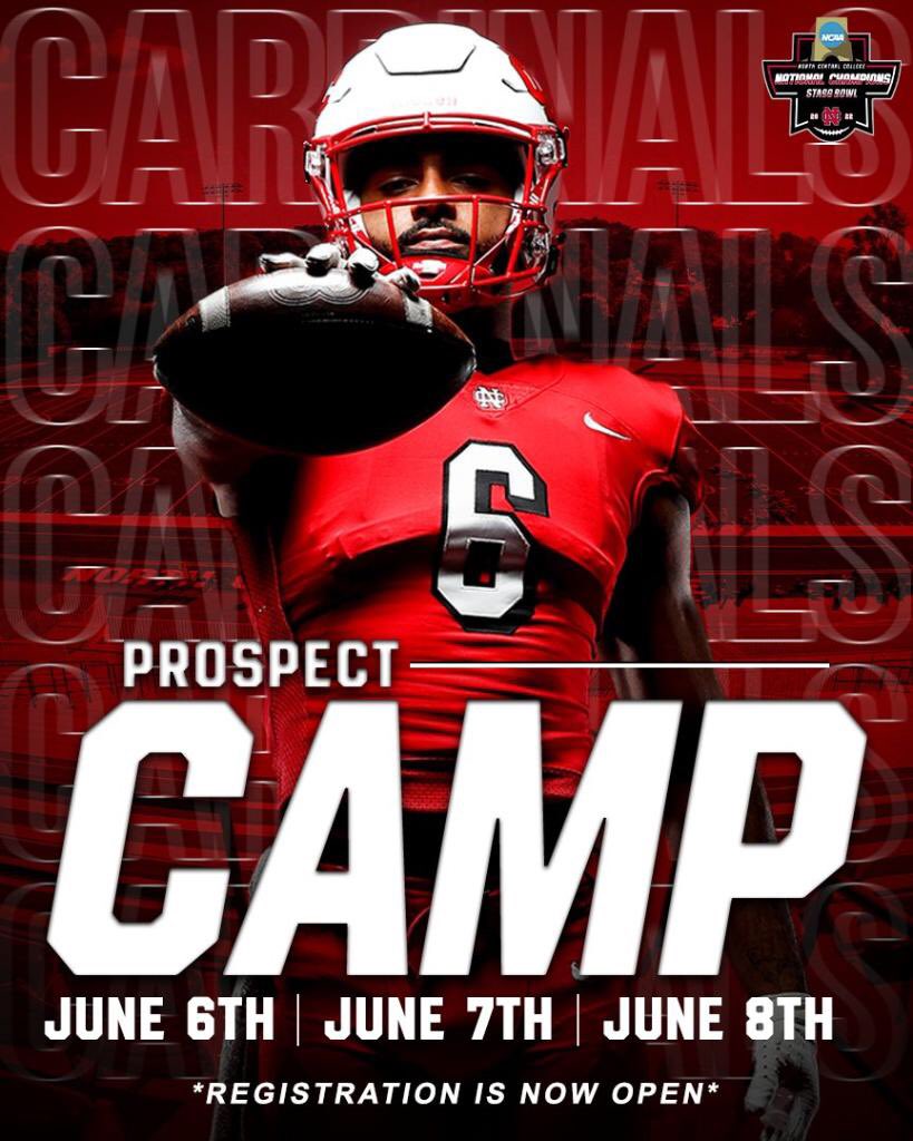 MartinezX_4's tweet photo. I will be attending @football_ncc on Wednesday, June 7th w/ @CoachSpence_NCC I can't Wait To See You There! #GoCards #CardinalRed @TPWHawksFootba1 @BOOMFootball https://t.co/b0pDGM9hr1