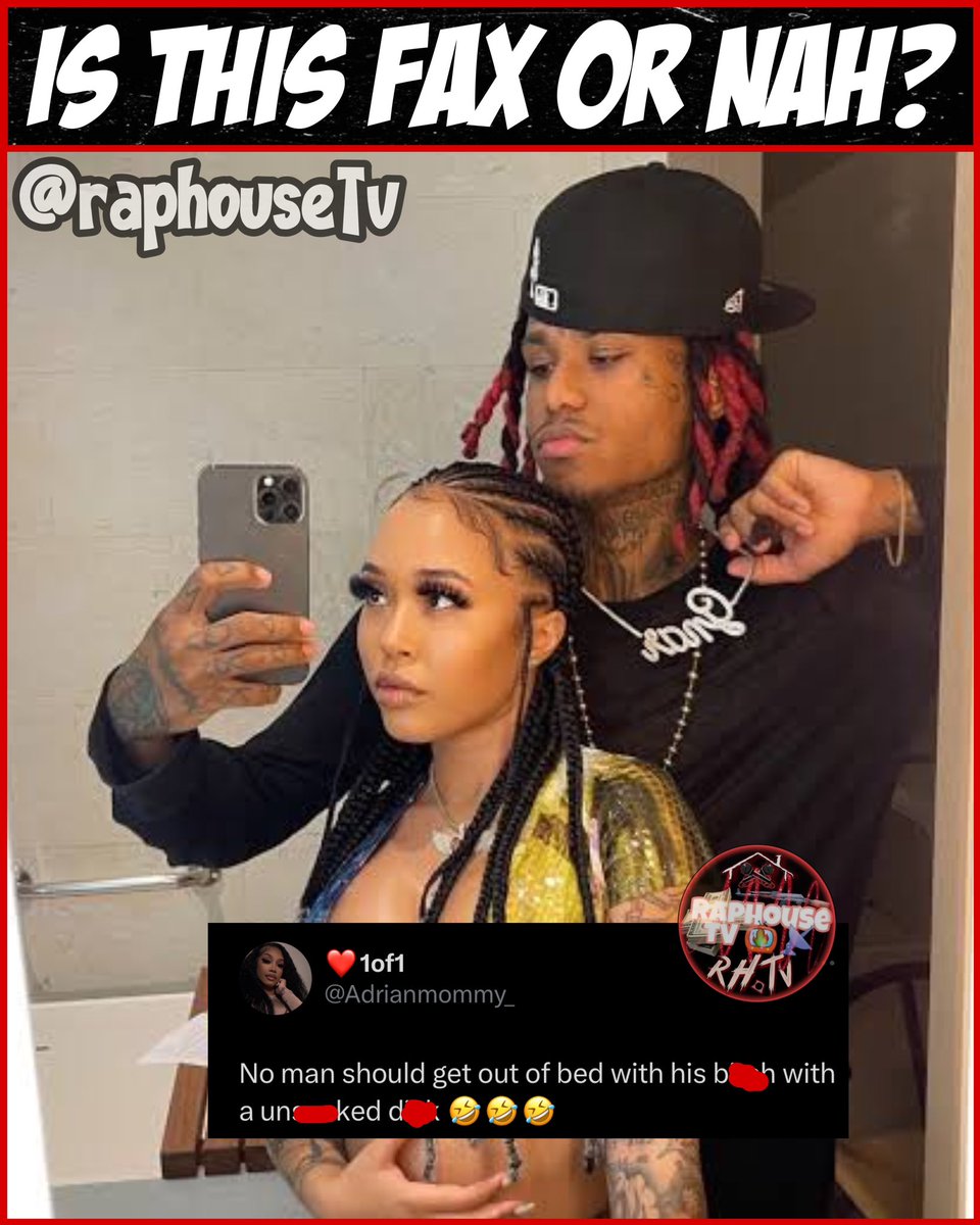 raphousetv2's tweet photo. IS THIS FAX OR NAH?🤔😩💯💕 https://t.co/uC7reJYfzB