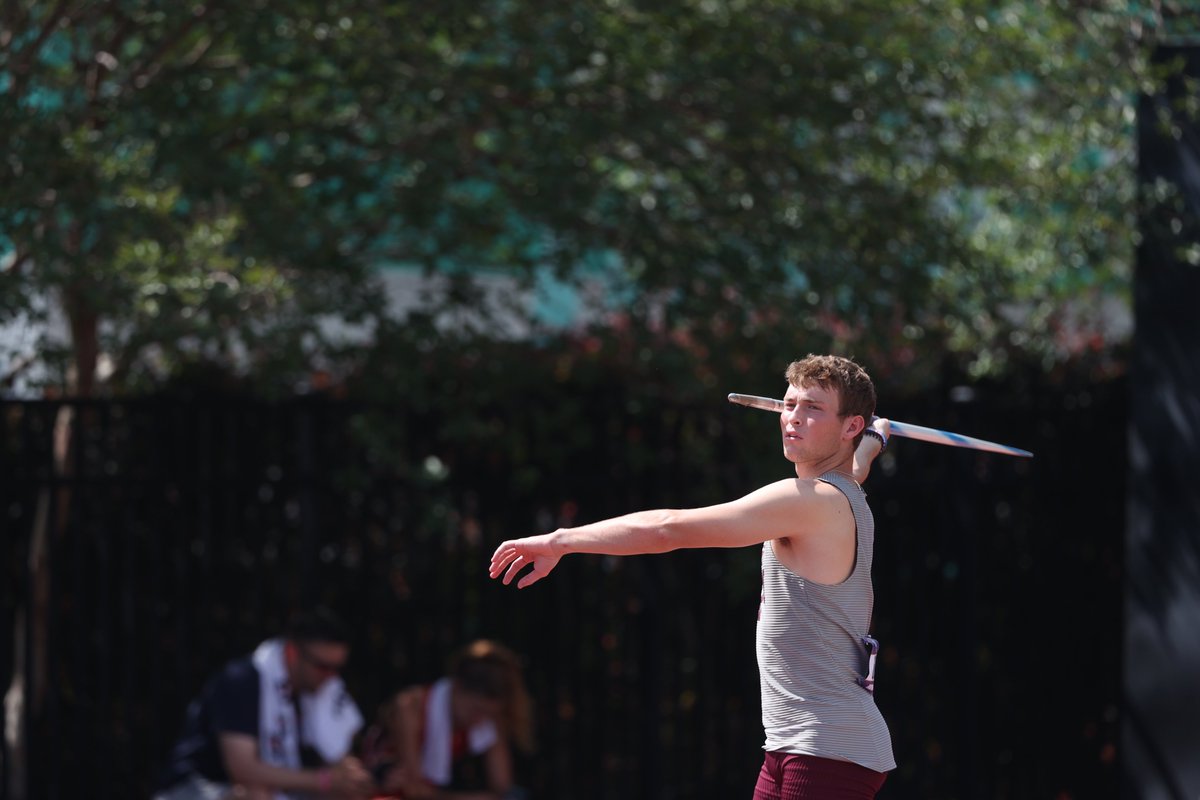 aggietfxc's tweet photo. SEC Decathlon - Javelin

8. Blake Harris - 160-10/49.04m (574)
12. Landon Helms - 129-3/39.40m (433)

#GigEm | @blakeharris13_ | @AirLandon_ https://t.co/f7mCLqJHHP