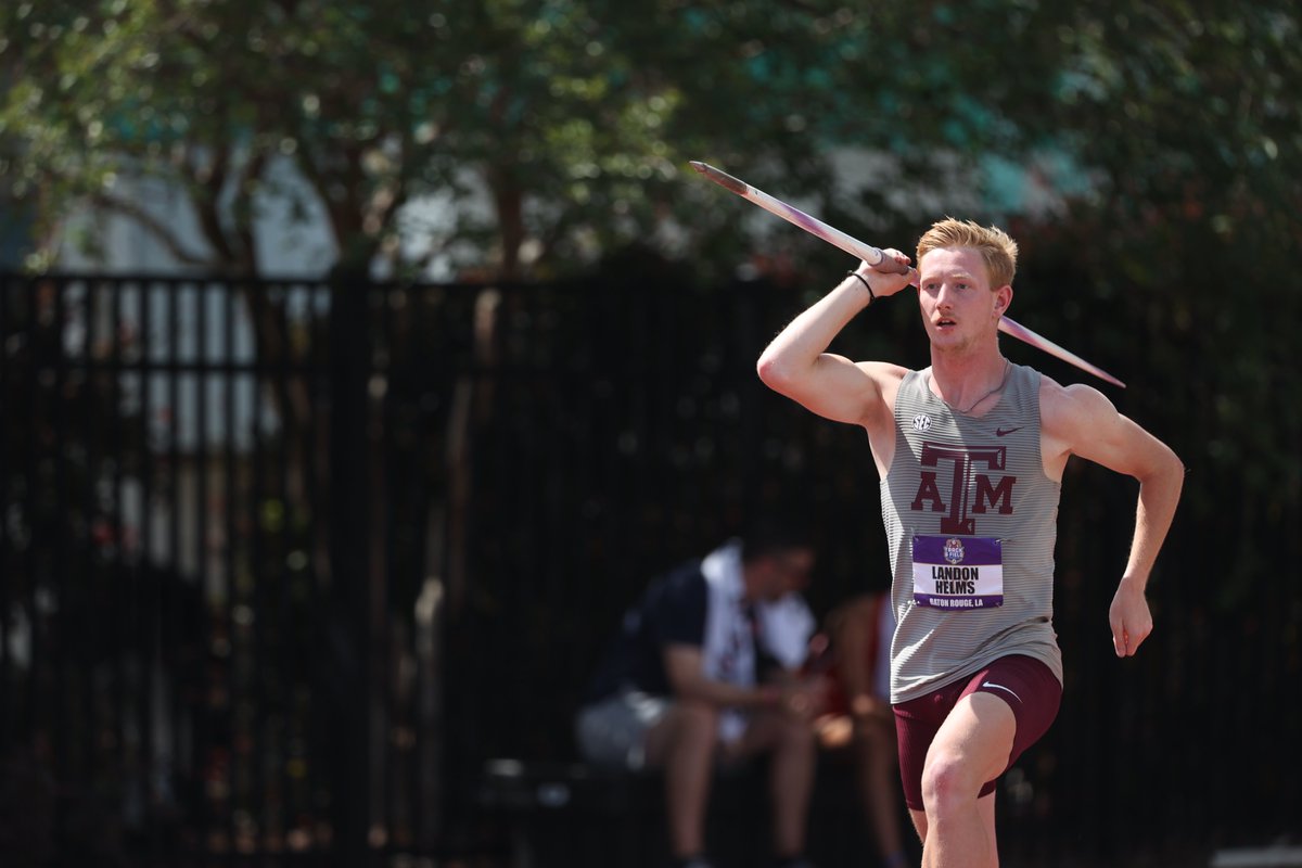 aggietfxc's tweet photo. SEC Decathlon - Javelin

8. Blake Harris - 160-10/49.04m (574)
12. Landon Helms - 129-3/39.40m (433)

#GigEm | @blakeharris13_ | @AirLandon_ https://t.co/f7mCLqJHHP