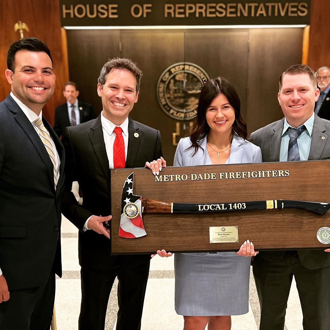 DadeDelegation's tweet image. Representative Demi Busatta Cabrera met with members of the Metro-Dade Firefighters, Local 1403.

and Joining the celebration of Law Enforcement Appreciation Day in Miami-Dade County. #Local1403 #LawEnforcementAppreciationDay
