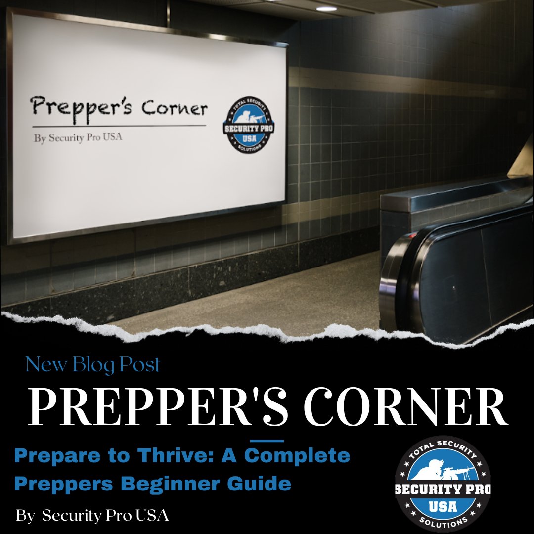 SecurityProUSA's tweet photo. New Blog Alert! Stop by our website for our full beginner guide to prepare to thrive in any situation #prepper
https://t.co/i1gQLzb2jj https://t.co/62wOTBkBK4