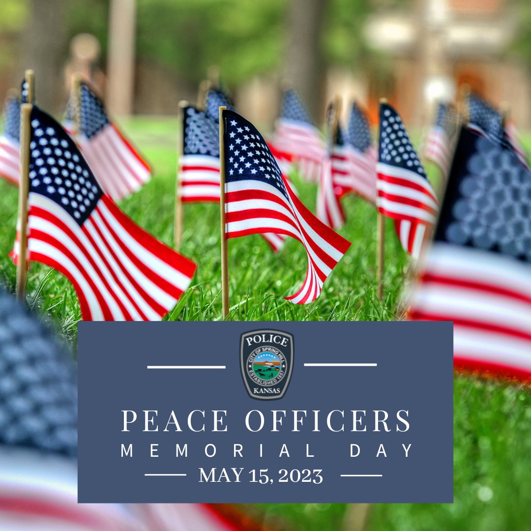 Today is the first day of #PoliceWeek and we start this week with Peace Officers Memorial Day. 💙 We pause to recognize the risks our officers face to serve their communities. May we never forget the fallen heroes who made the ultimate sacrifice to protect their citizens. ❤️