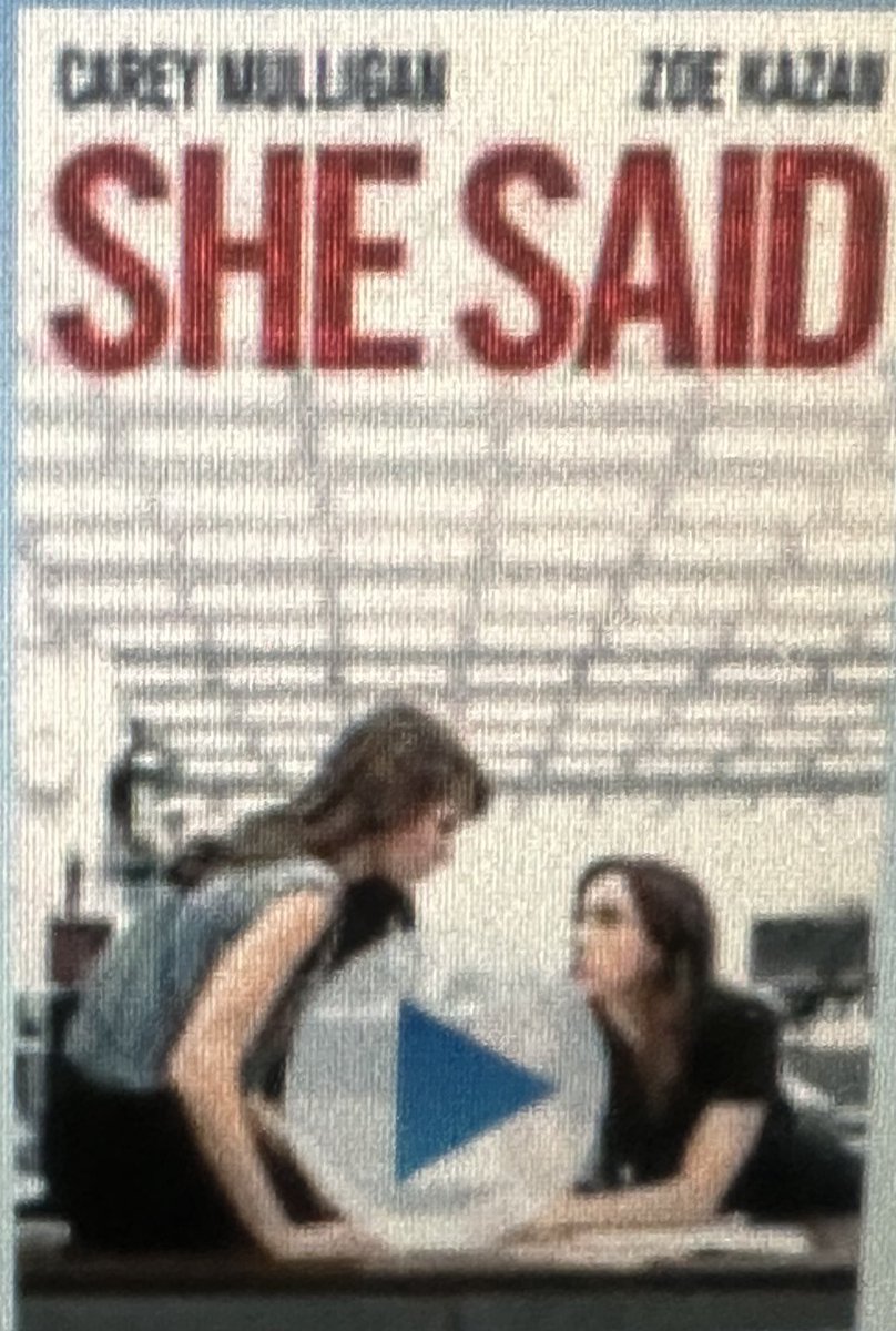 jfakhro_58700's tweet photo. انصح بمشاهدة فيلم #She_Said  ⁦ الذي يحكي قصة صحفيتين استطاعتا فضح احد رجال الاعمال الذي كان يستغل  الموظفات عنده.نجحتا بالتقصي عن الموضوع و استطاعتا بعد جهد جهيد نزع اعترافات ومعلومات من بعض المجني عليهن ونشره في مقال في النيويورك تايمز .قضت المحكمة في عام 2020 بسجنه 23 عام. https://t.co/DDxvV2O0f2