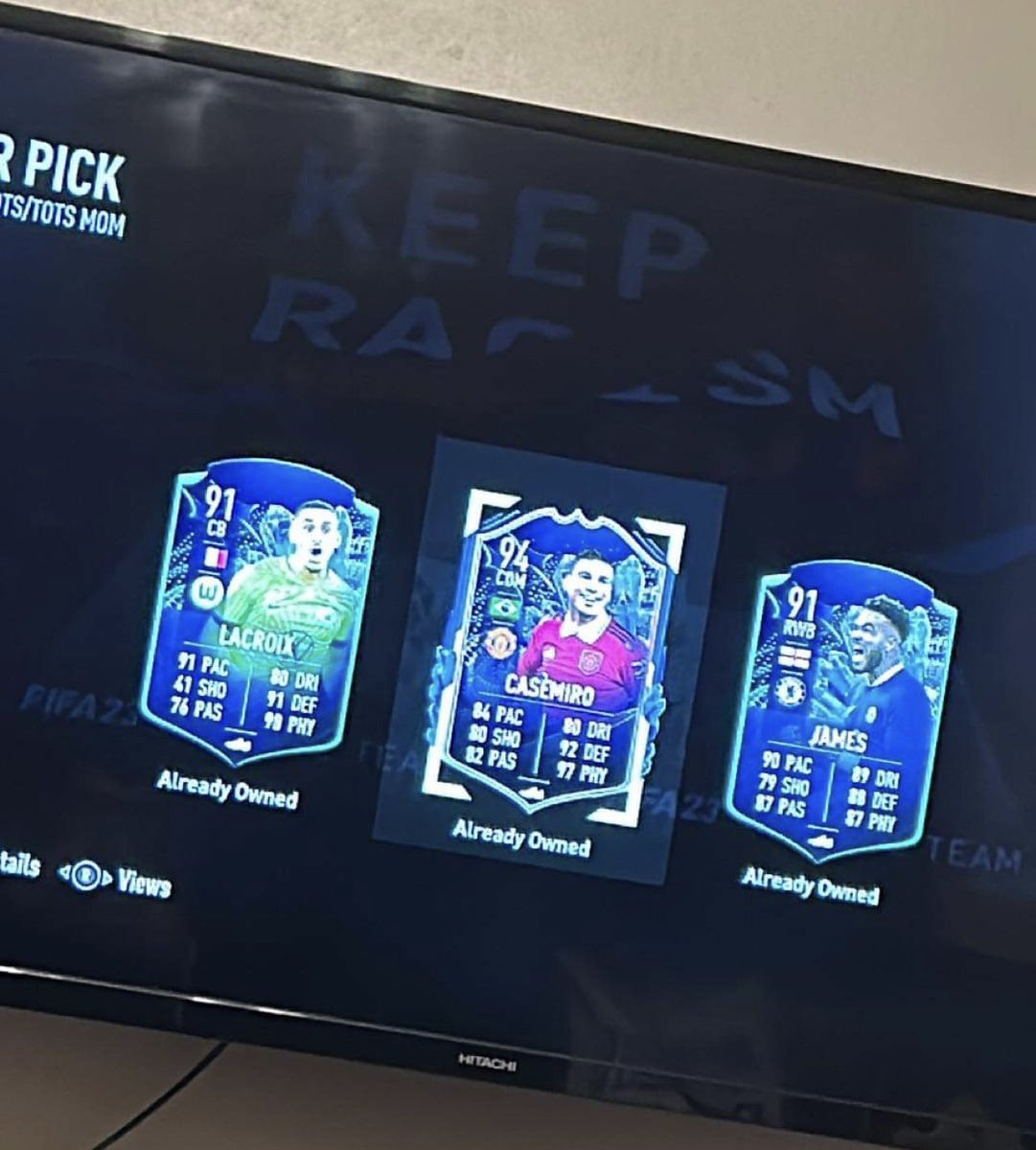 DanBert21's tweet photo. Thanks @EASPORTSFIFA 🙄 https://t.co/bXXwXumTqz