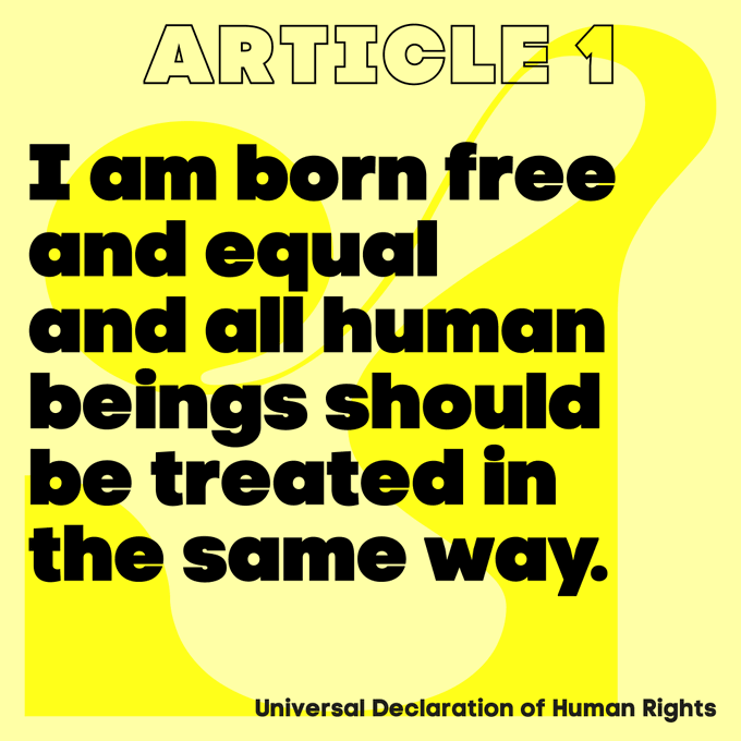 Human rights are the foundation of human dignity.

As we mark 75 years of the Universal Declaration of Human Rights, #StandUp4HumanRights & help promote a world of dignity, freedom & justice for all.

standup4humanrights.org/en/index.html