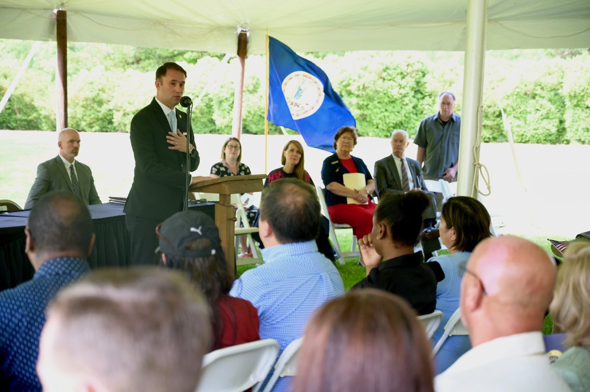 JasonMiyaresVA's tweet photo. I was honored to be the keynote speaker at a naturalization ceremony at Red Hill today. America gained 30 new citizens representing nearly 20 different countries! 

When I was six years old, my mother asked me to help her practice the Pledge of Allegiance of this great country for her citizenship test. 

Every time I have the opportunity to speak at a naturalization ceremony, I can’t help but to reflect on my mother’s story and America’s generosity. 

Congratulations to all — we are so excited for you!