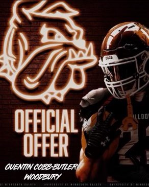 #AGTG
After a great visit and conversation with <a href="/CoachWiese/">Curt Wiese</a> and <a href="/CoachVogler/">Chase Vogler</a> I’m blessed to receive an offer from the University of Minnesota-Duluth! <a href="/WoodburyFB/">Woodbury Football</a>