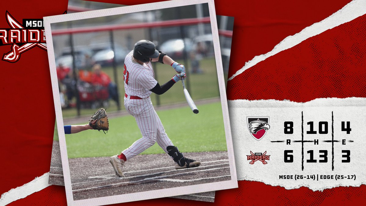 ⚾ @MSOE_Baseball | FINAL

A heartbreaking defeat in extra innings ends the Raiders tournament run

#TheRaiderWay #d3bsb