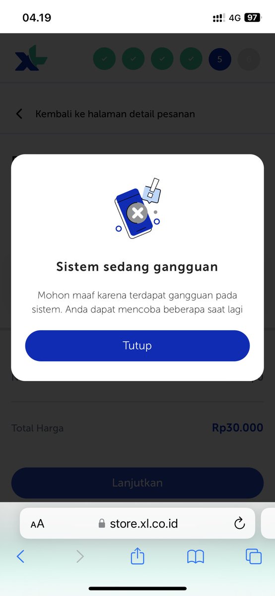 Halo <a href="/myXLCare/">myXLCare</a> saya mau beli esim kok dari kemarin error terus ya?