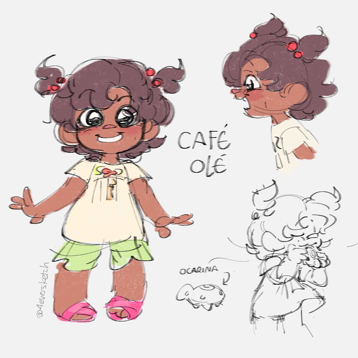 4eversketch's tweet photo. gracias a @Chibicmps  conocí la existencia de ''Cafe ole'' o ''Carla cafecito'' y no pude evitar hacerle un rediseño así como lo hice con las demás alguna vez
 #sketch  #strawberryshortcake  🍓✨ https://t.co/9mOI6N8ZrY