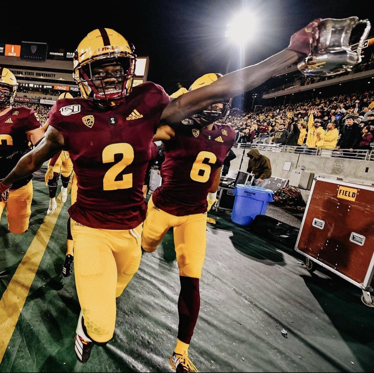 Blessed to receive an offer from Arizona State University #Gosundevils 🟡 #SBG @CoachMessay @CoachJdubSFA @QuntionGarrett1 @CoachBC_ @CoachCammm