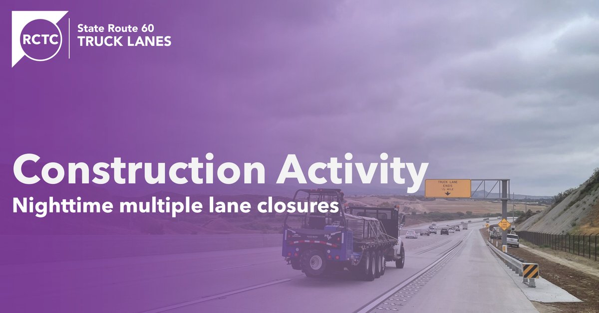 PotreroIC's tweet photo. 🛑Reminder! Multiple lane closures are scheduled tonight on eastbound and westbound 60 in the Badlands from 10 p.m. to 7 a.m.
https://t.co/F1EnM7fn7J https://t.co/V2jtagtc17