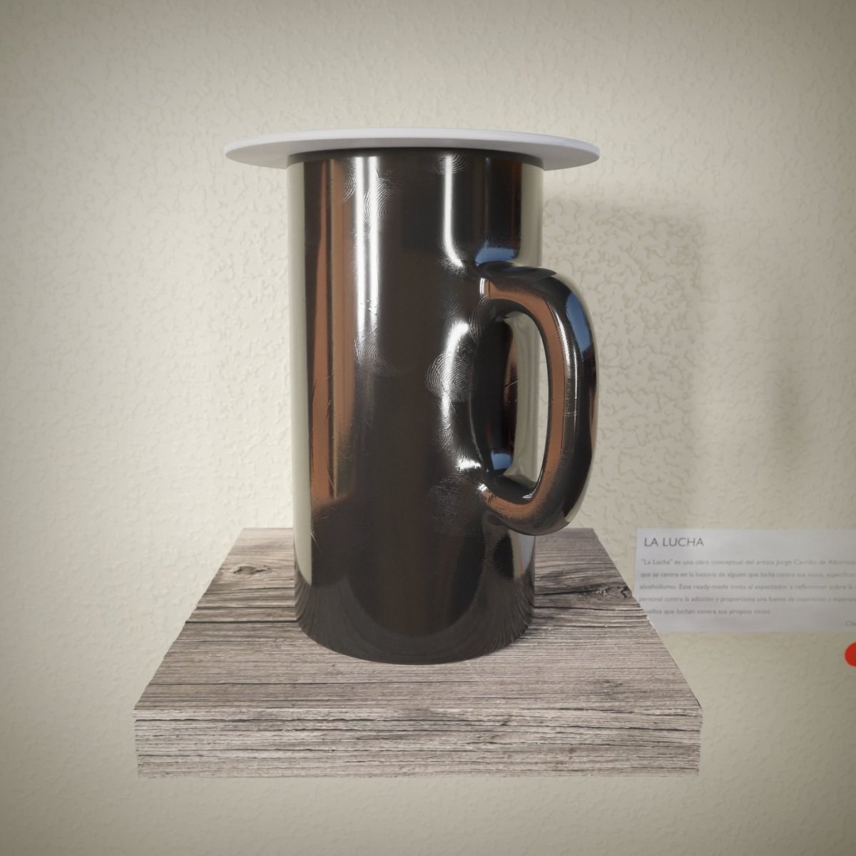 replica_3d's tweet image. "La Lucha"; pieza de Jorge Carrillo de Albornoz Torres, @JordiWild. 

#thewildproject #jordiwild #hamparte #jamparte #chatgpt #b3d