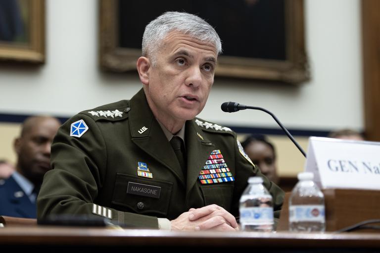 signalmag's tweet photo. Reports suggest that General Paul Nakasone, head of US Cyber Command and NSA, may step down from his leadership positions in August or September. Stay tuned for updates on this developing story. #CyberSecurity #USCyberCommand #NSA https://t.co/wJKPZlwUPI https://t.co/OrEuZhquQi