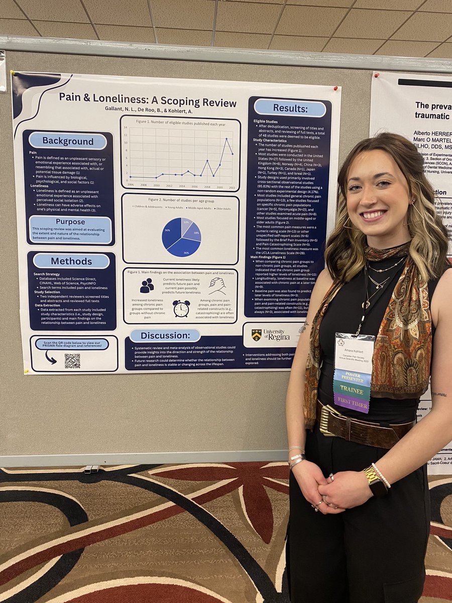 Excited and thankful to have had the opportunity to present our scoping review on #pain and #loneliness at the <a href="/CanadianPain/">Canadian Pain Society</a> conference in Banff alongside <a href="/deroobriana/">Briana De Roo</a>! #CanadianPain23