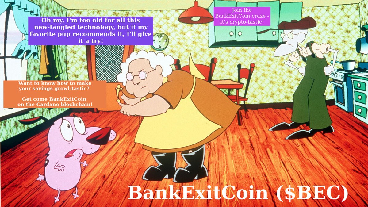 BankExitCoin's tweet photo. Join the crypto meme coin revolution!

#BEC #BankExitCoin #Cardano #MemeCoin https://t.co/USz7p4sKzf