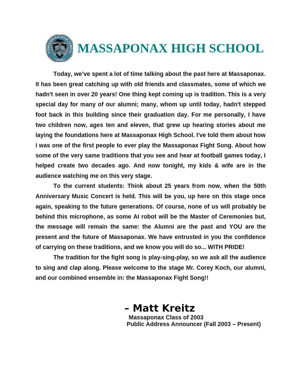 Massaponax Announcer tweet media