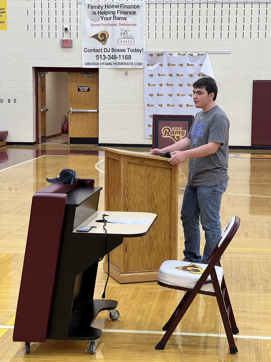 RossRams1's tweet image. Undoubtedly one of the more unique signing days we’ve ever had!  Congrats to Ray Beneker for signing as a member of the Livestock Judging Team at Hutchinson Community College in Kansas!  #GoRams  #AllHail  #RossBetterTogether  @HutchCCNews