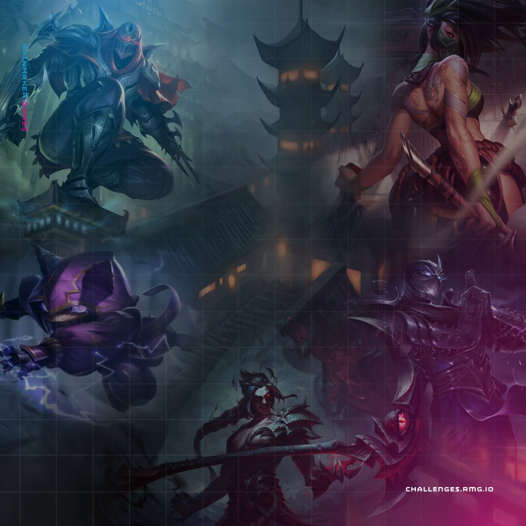 Everyone loves a good ninja character on their team, but be careful!!

If you have all 5 of these ninjas on one team, everyones max health is decreased by...1 HP.

Well, not that bad, but still 🤣

Whose your favorite (or most hated😅) ninja in <a href="/LeagueOfLegends/">League of Legends</a>? Comment below!