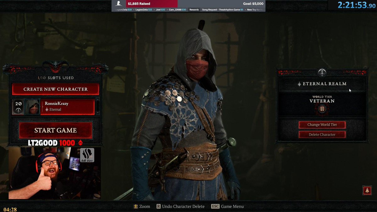 RonnieKrazy's tweet image. READY FOR ASHAVA TOMORROW @Diablo!!!
2 Hours, 21 Minutes, and we got that Rogue to 20!

See you tomorrow Ashava! 😈
#DiabloIV #ServerSlam